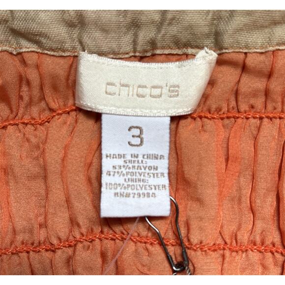 NEW Chico's Adamma Open Front Jacket Women's XL Ruched Sunset Ombre Soft Stretch - Picture 12 of 13